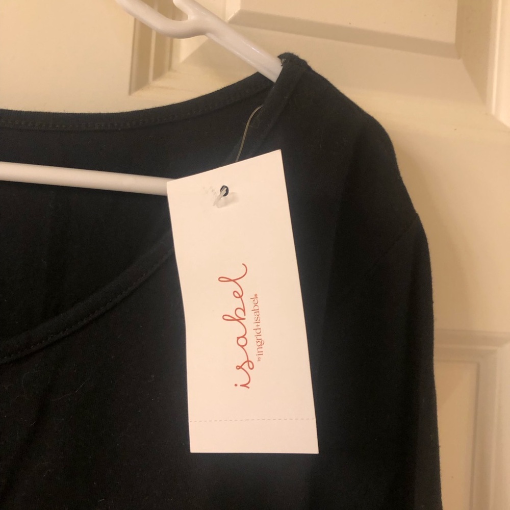 2/$30 NWT Isabel Maternity Black Long Sleeve Dress Sz L - Picture 6 of 11